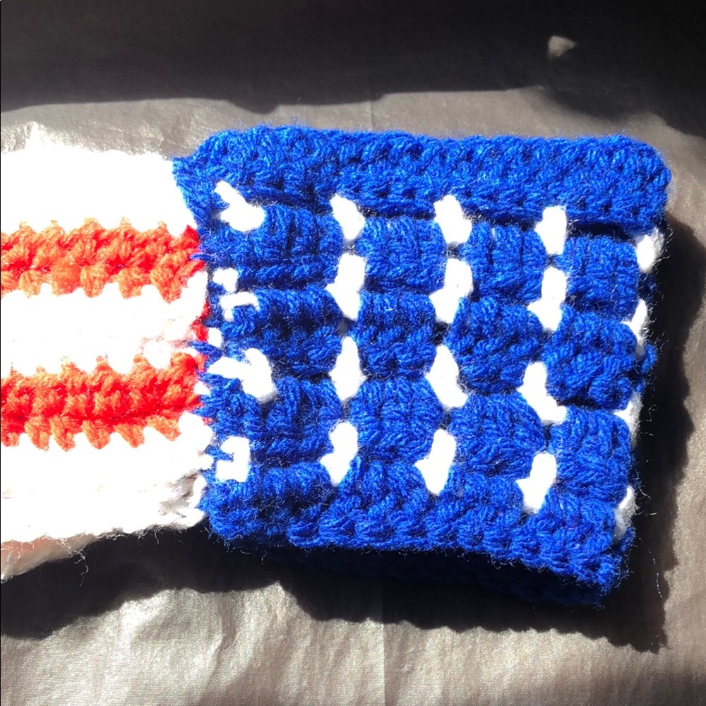 Blue and White Star Hair Bow Accessory - Picture 11 of 11